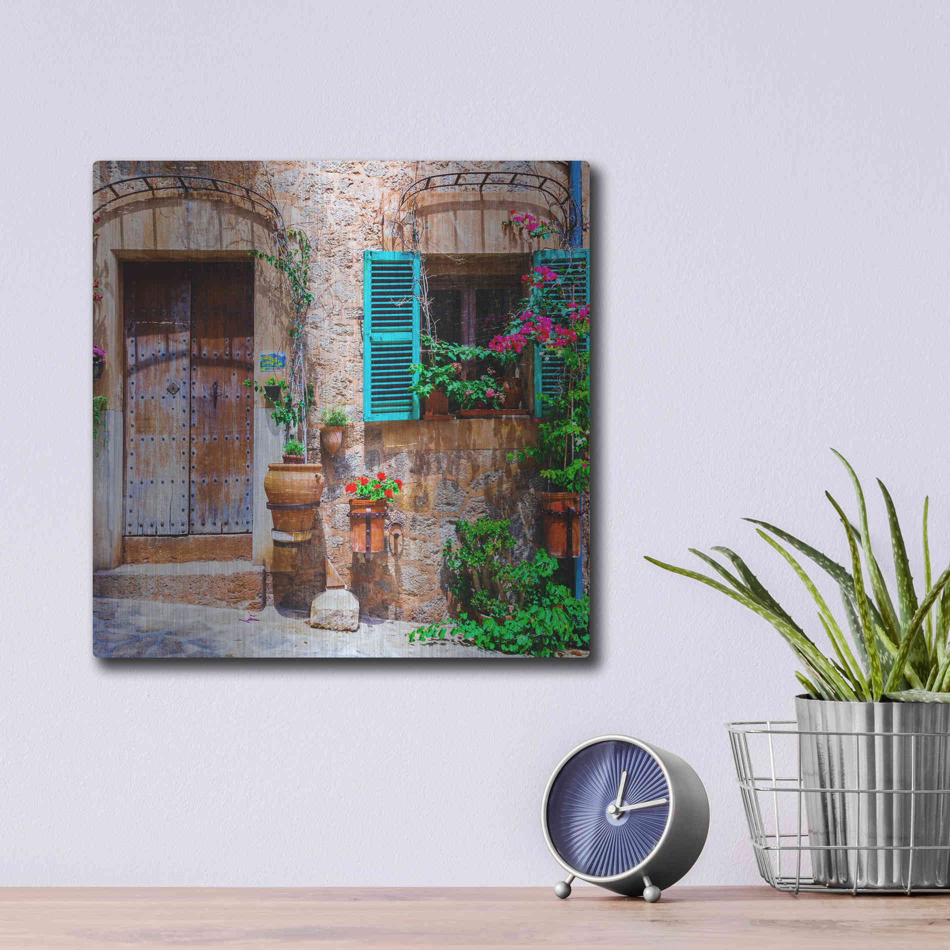 Luxe Metal Art 'Vecino II' Metal Wall Art,12x12