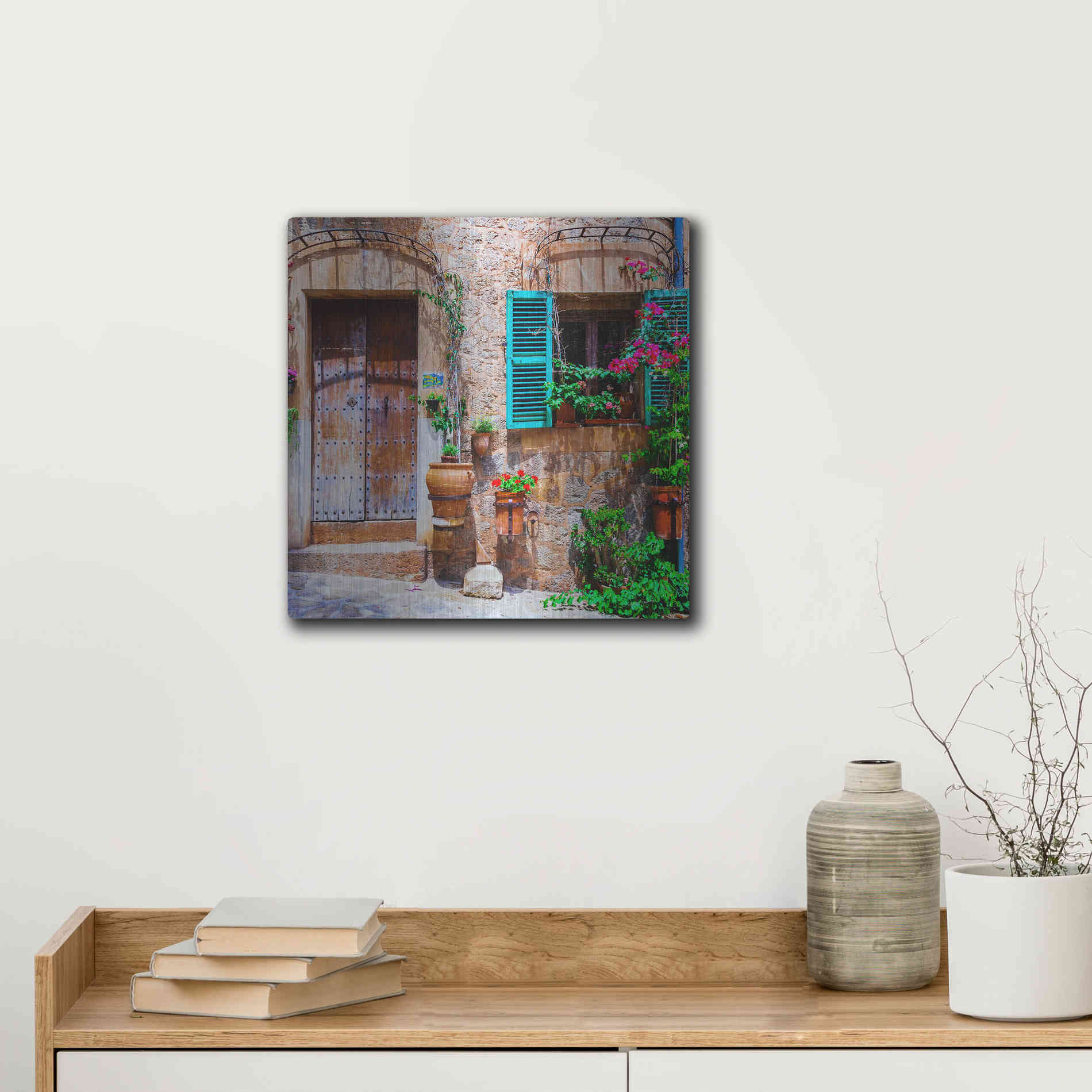 Luxe Metal Art 'Vecino II' Metal Wall Art,12x12