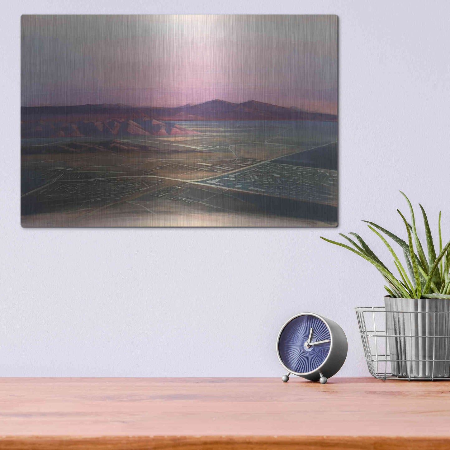 Luxe Metal Art 'Breathtaking Valley' by Bruce Dean, Metal Wall Art,16x12