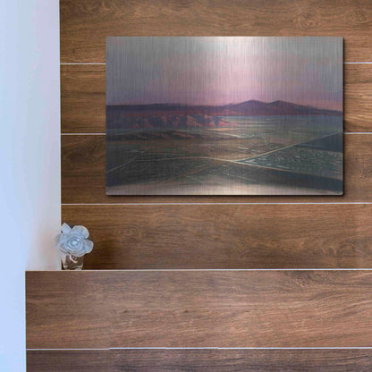 Luxe Metal Art 'Breathtaking Valley' by Bruce Dean, Metal Wall Art,16x12