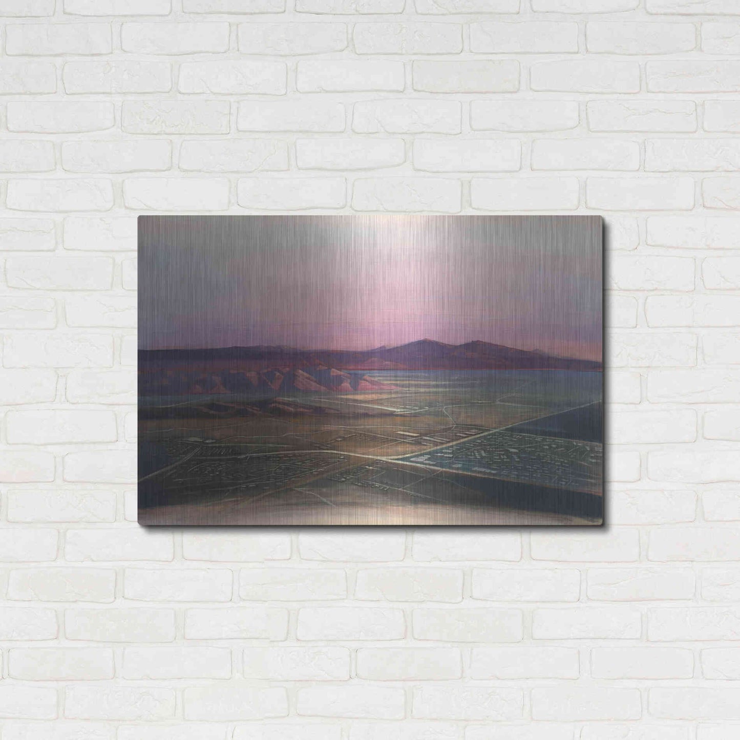 Luxe Metal Art 'Breathtaking Valley' by Bruce Dean, Metal Wall Art,36x24