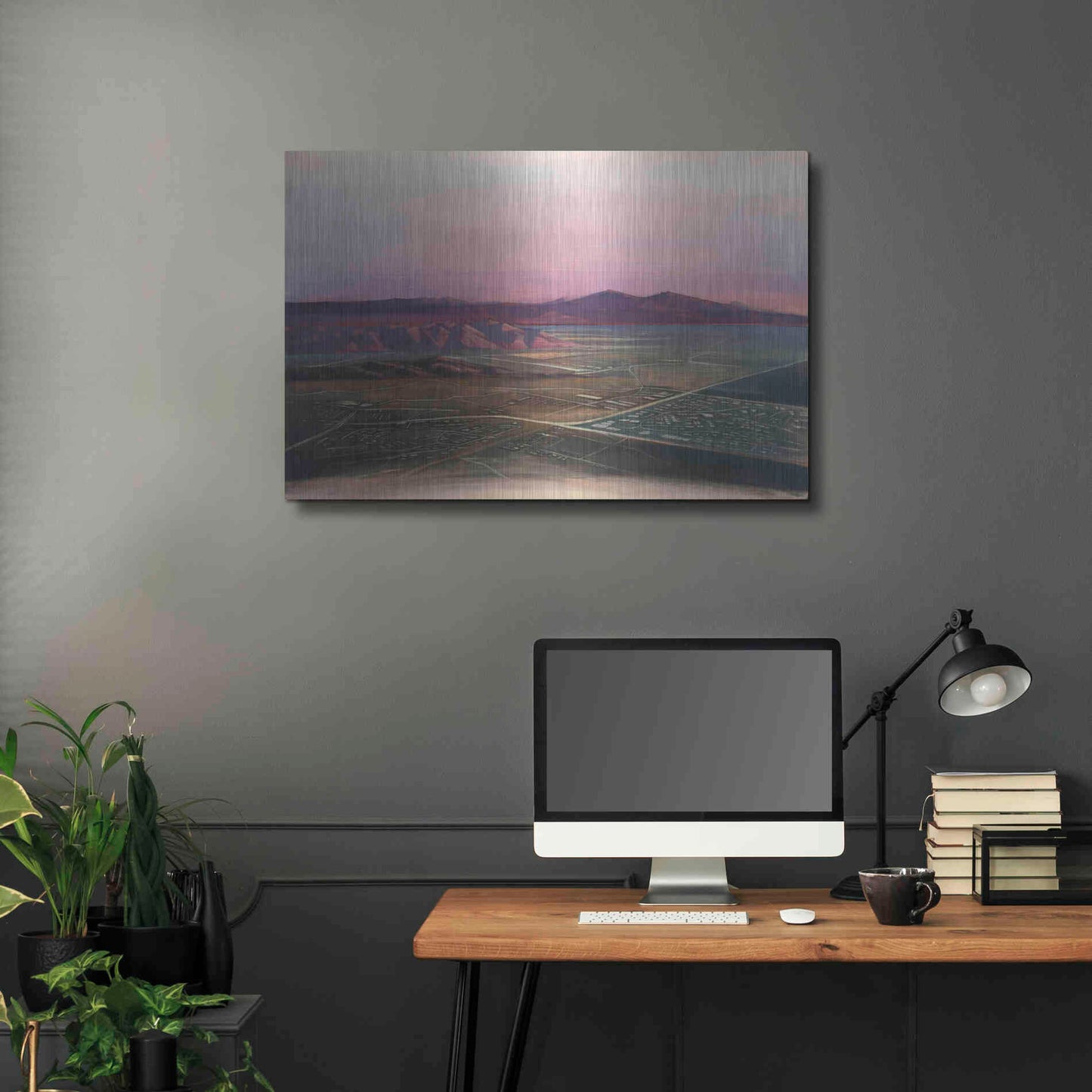 Luxe Metal Art 'Breathtaking Valley' by Bruce Dean, Metal Wall Art,36x24