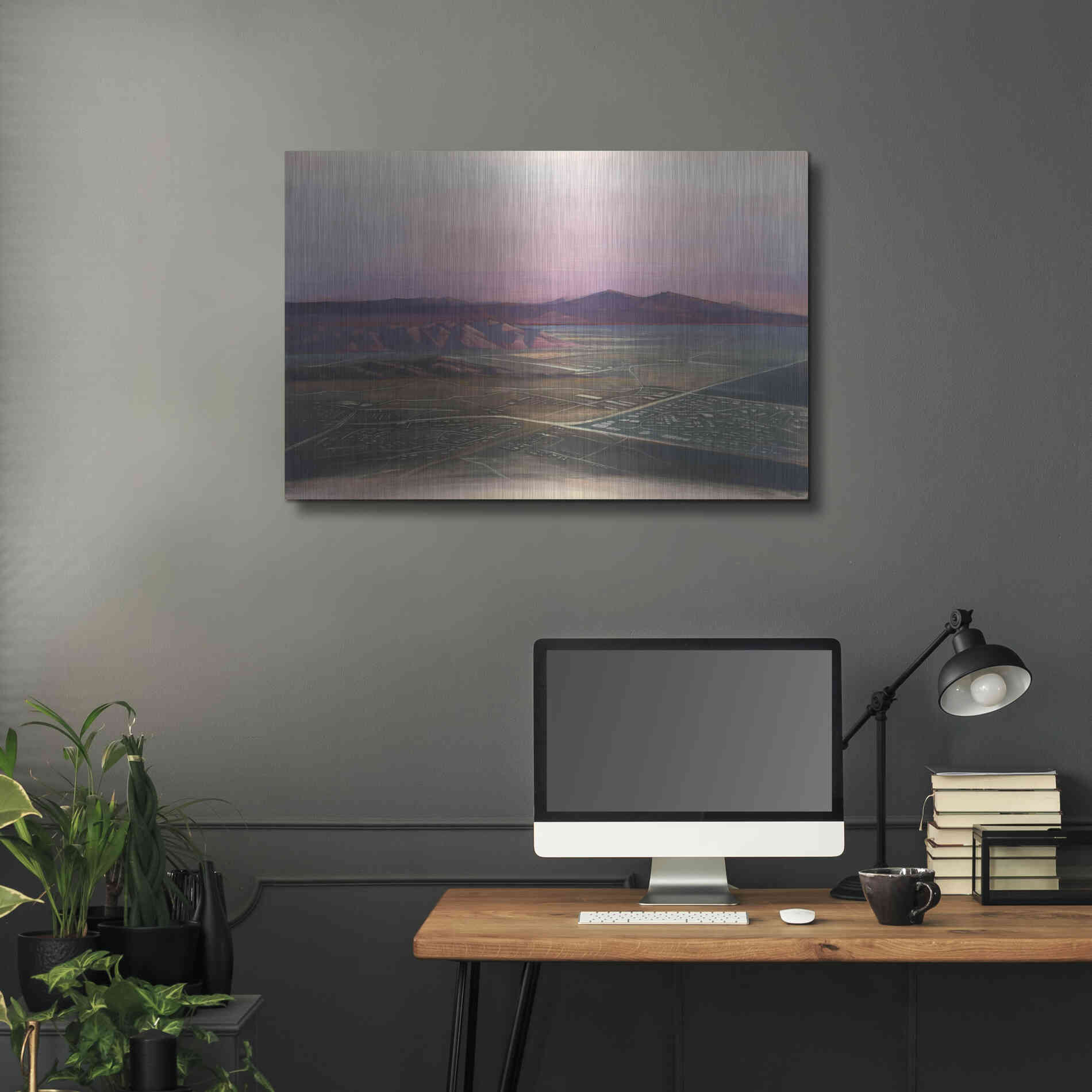 Luxe Metal Art 'Breathtaking Valley' by Bruce Dean, Metal Wall Art,36x24