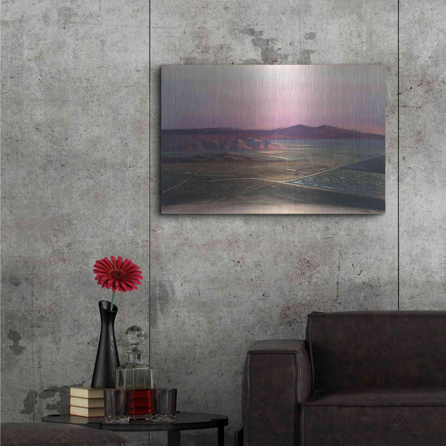 Luxe Metal Art 'Breathtaking Valley' by Bruce Dean, Metal Wall Art,36x24