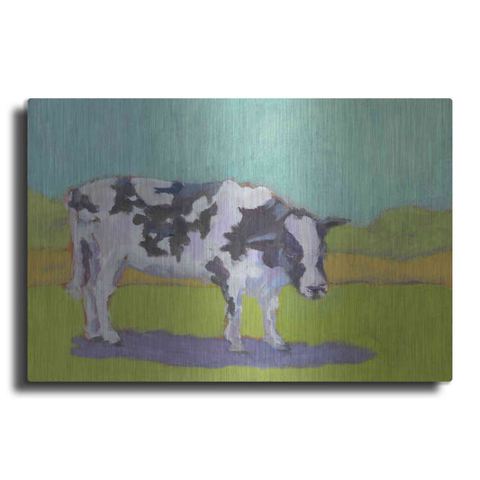 Luxe Metal Art 'Pasture Cow I' by Carol Young, Metal Wall Art