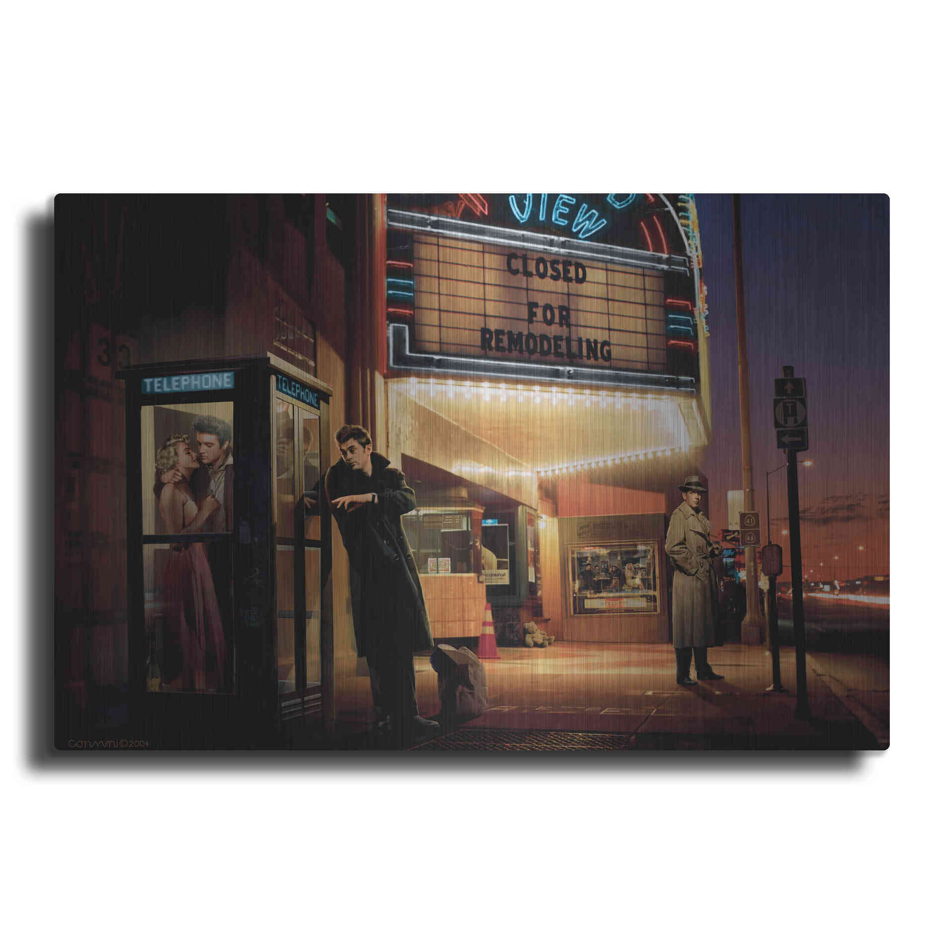 Luxe Metal Art 'Midnight Matinee' by Chris Consani, Metal Wall Art