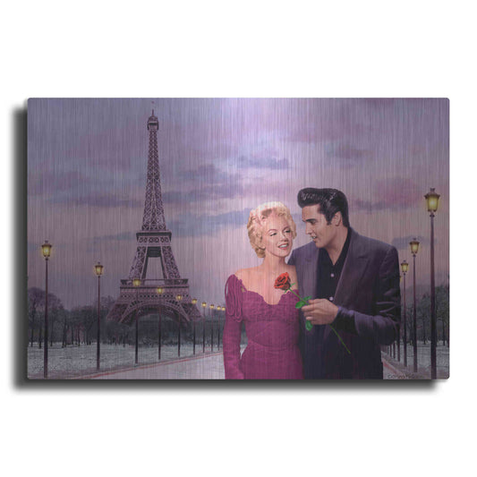 Luxe Metal Art 'Paris Sunset' by Chris Consani, Metal Wall Art