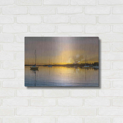 Luxe Metal Art 'In the Golden Light IV' by Emily Kalina, Metal Wall Art,24x16