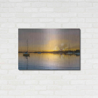 Luxe Metal Art 'In the Golden Light IV' by Emily Kalina, Metal Wall Art,36x24