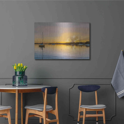 Luxe Metal Art 'In the Golden Light IV' by Emily Kalina, Metal Wall Art,36x24