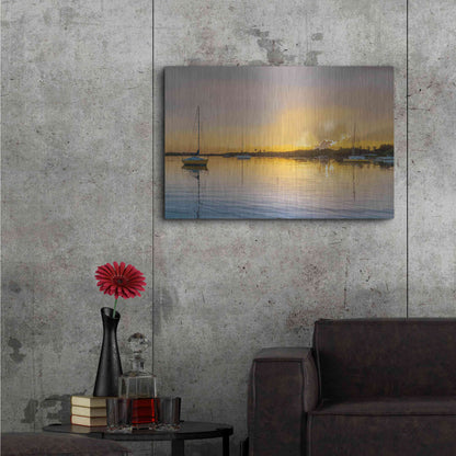 Luxe Metal Art 'In the Golden Light IV' by Emily Kalina, Metal Wall Art,36x24