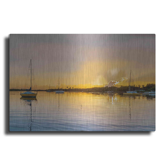 Luxe Metal Art 'In the Golden Light IV' by Emily Kalina, Metal Wall Art