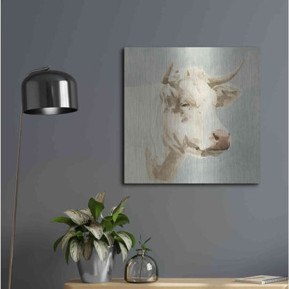 Luxe Metal Art 'Ferdinand II' by Emma Scarvey, Metal Wall Art,24x24