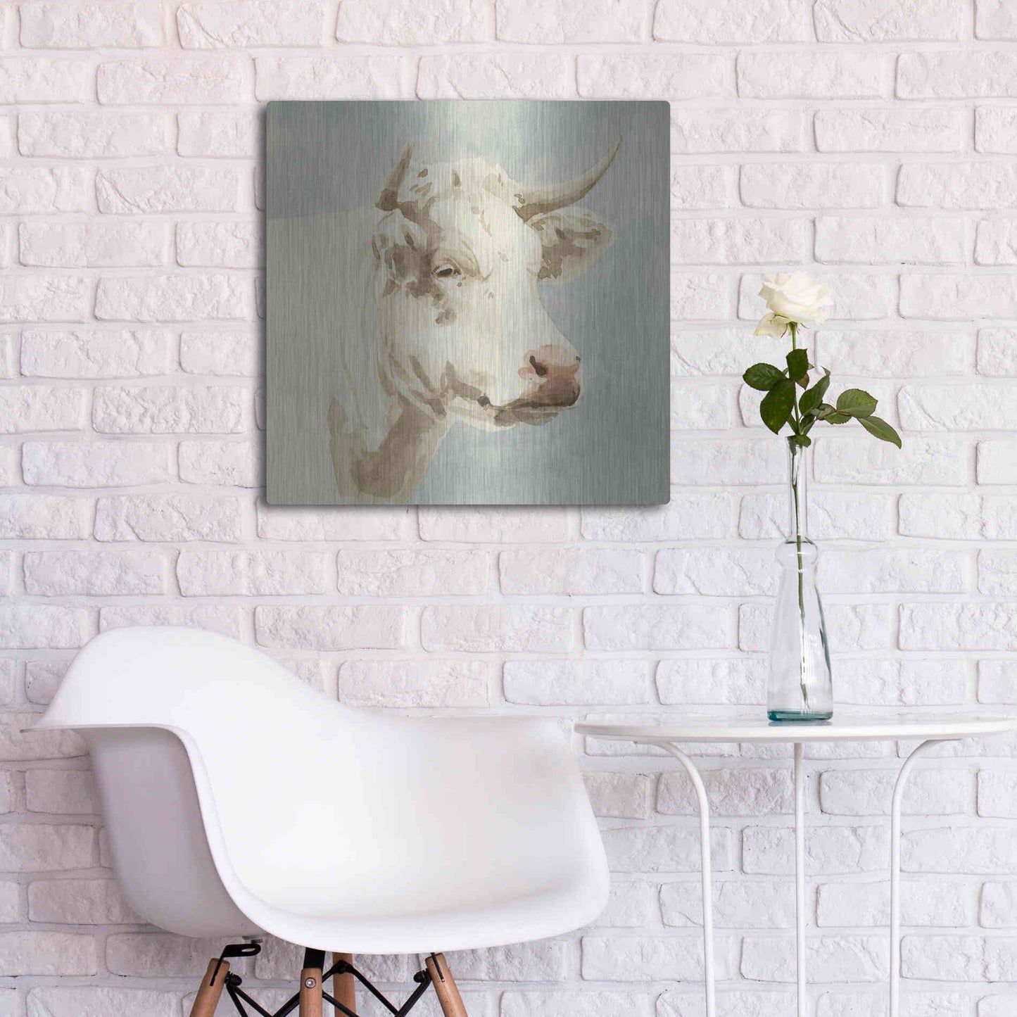 Luxe Metal Art 'Ferdinand II' by Emma Scarvey, Metal Wall Art,24x24