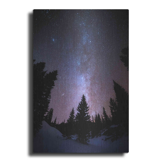 Luxe Metal Art 'Andromeda Our Neighbor - Rocky Mountain National Park' by Darren White, Metal Wall Art