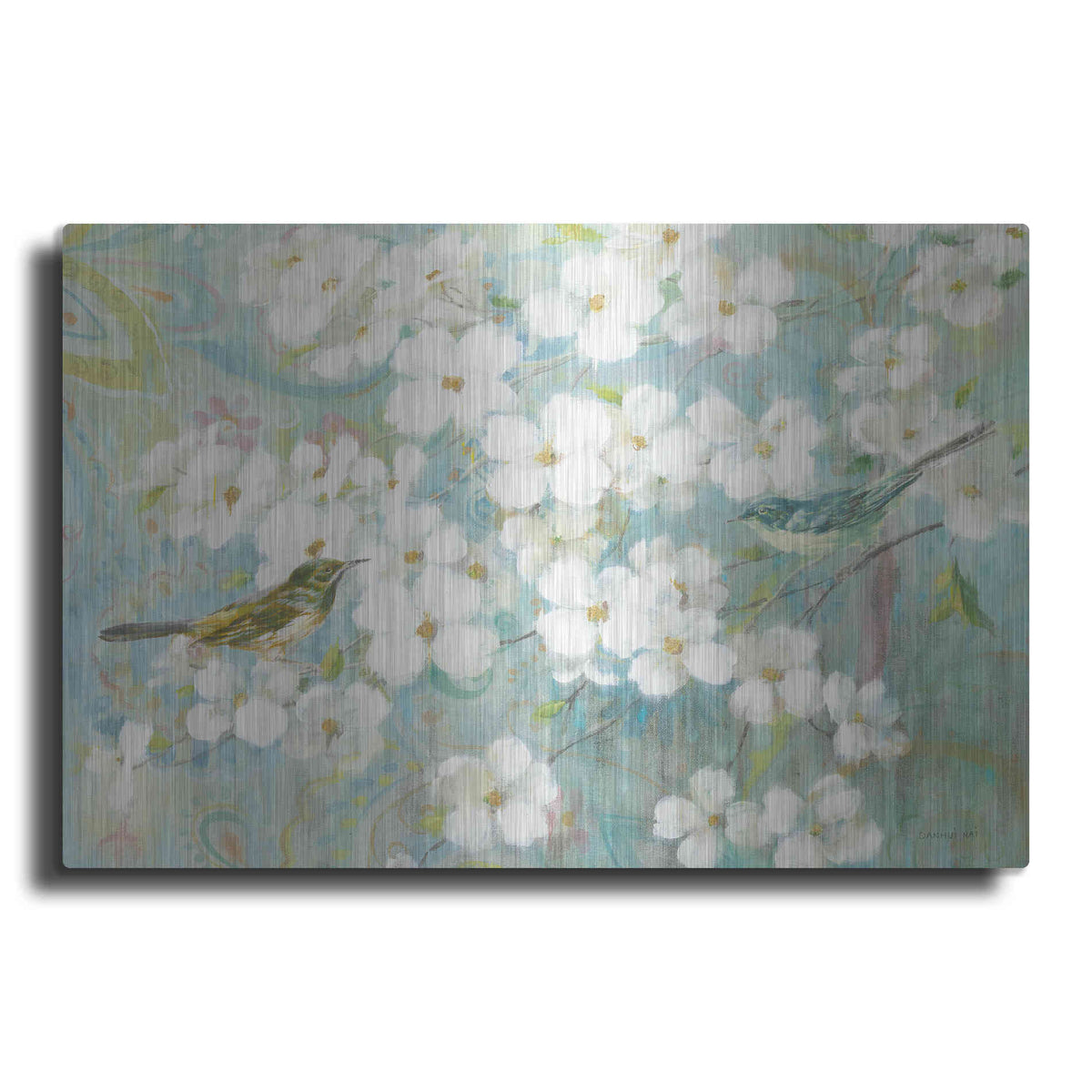 Luxe Metal Art 'Spring Dream II' by Danhui Nai, Metal Wall Art