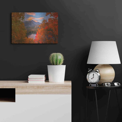 Luxe Metal Art 'Autumn's Breath - Rocky Mountain National Park' by Darren White, Metal Wall Art,24x16