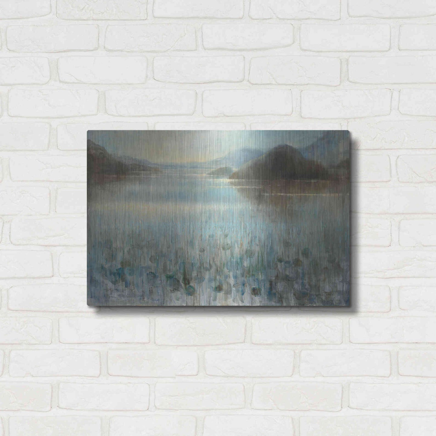 Luxe Metal Art 'Through the Mist' by Danhui Nai, Metal Wall Art,24x16