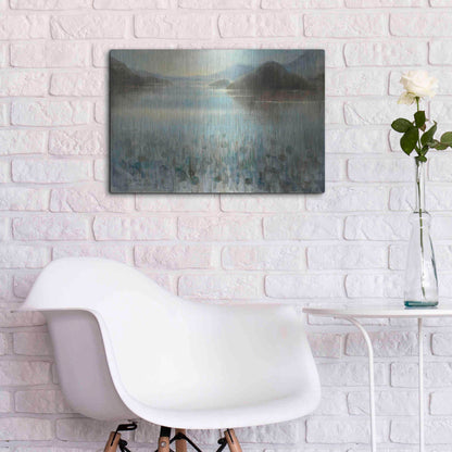 Luxe Metal Art 'Through the Mist' by Danhui Nai, Metal Wall Art,24x16