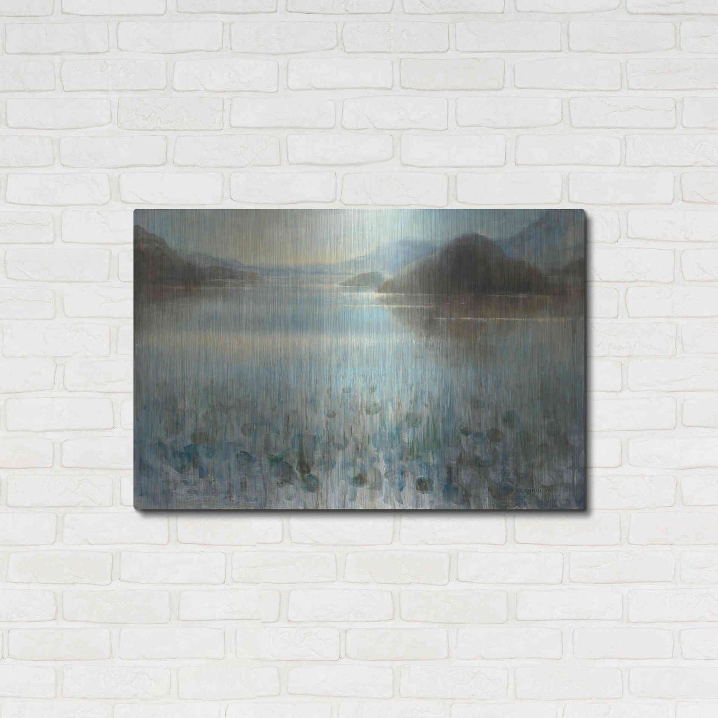 Luxe Metal Art 'Through the Mist' by Danhui Nai, Metal Wall Art,36x24