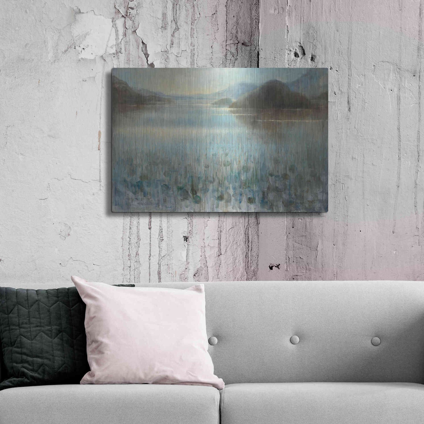 Luxe Metal Art 'Through the Mist' by Danhui Nai, Metal Wall Art,36x24