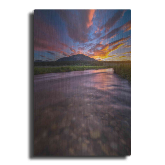 Luxe Metal Art 'Colorado Morning - Rocky Mountain National Park' by Darren White, Metal Wall Art