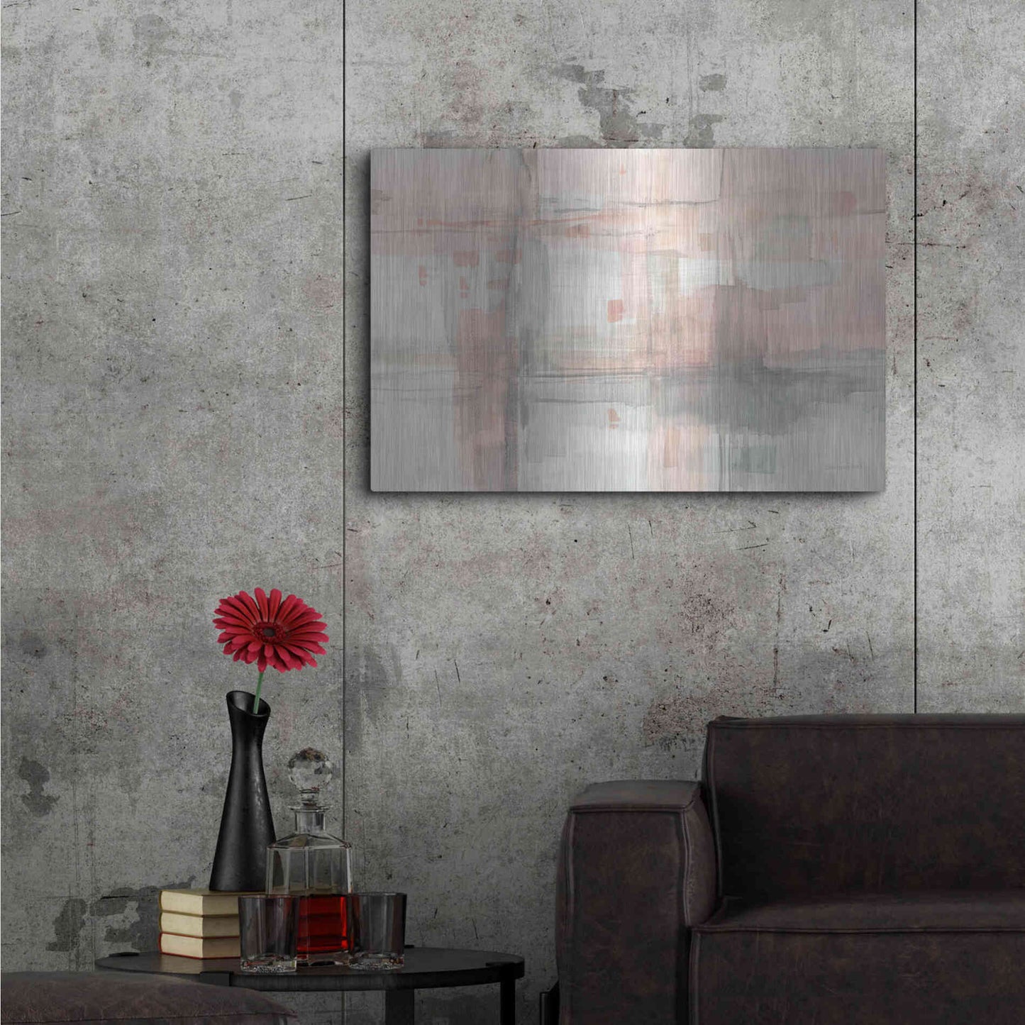 Luxe Metal Art 'Intersect II' by Danhui Nai, Metal Wall Art,36x24