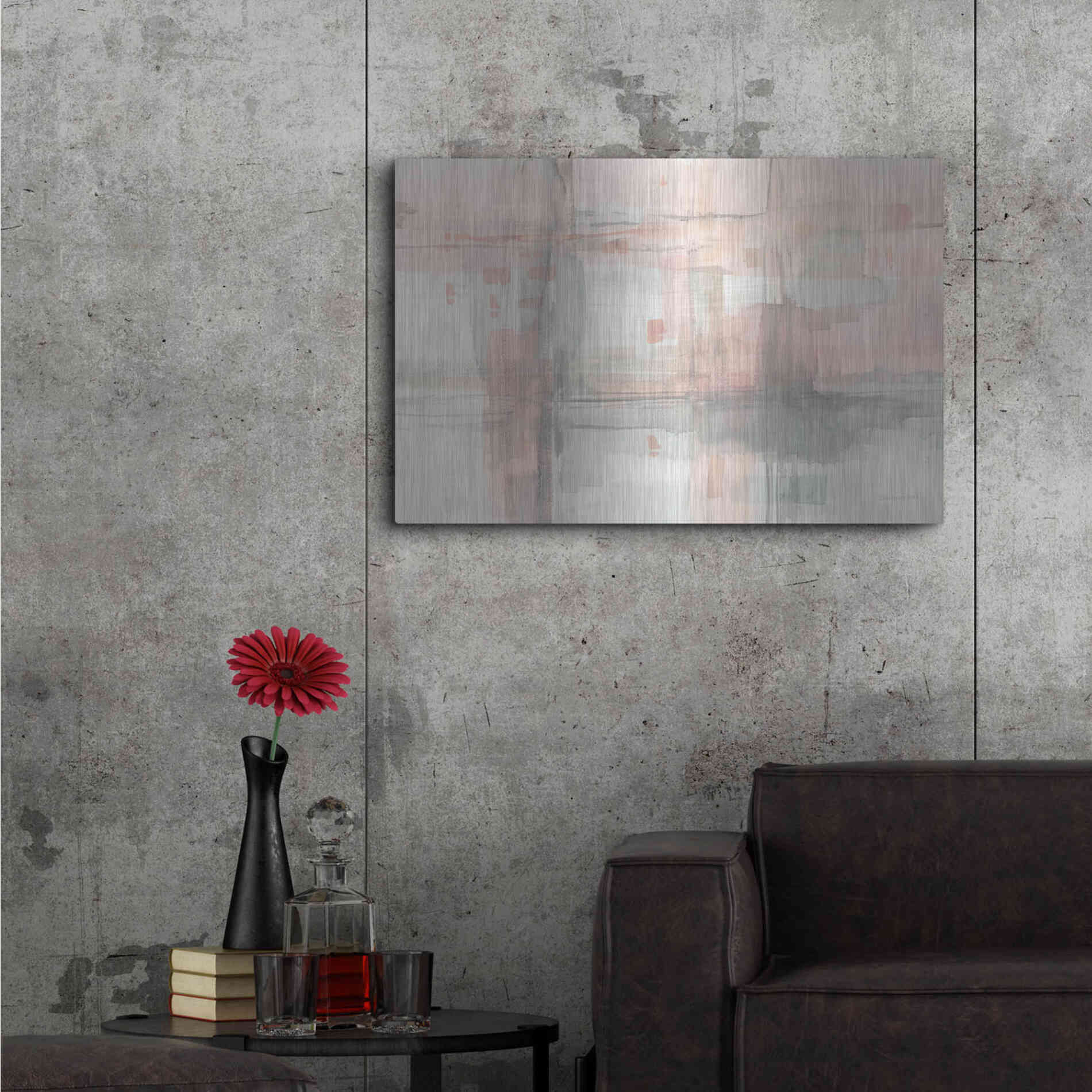 Luxe Metal Art 'Intersect II' by Danhui Nai, Metal Wall Art,36x24
