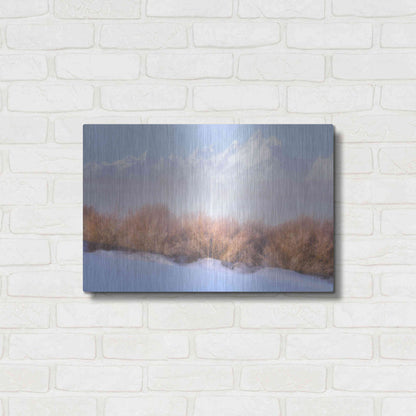 Luxe Metal Art 'Fresh Fog in the Valley - Grand Teton National Park' by Darren White, Metal Wall Art,24x16