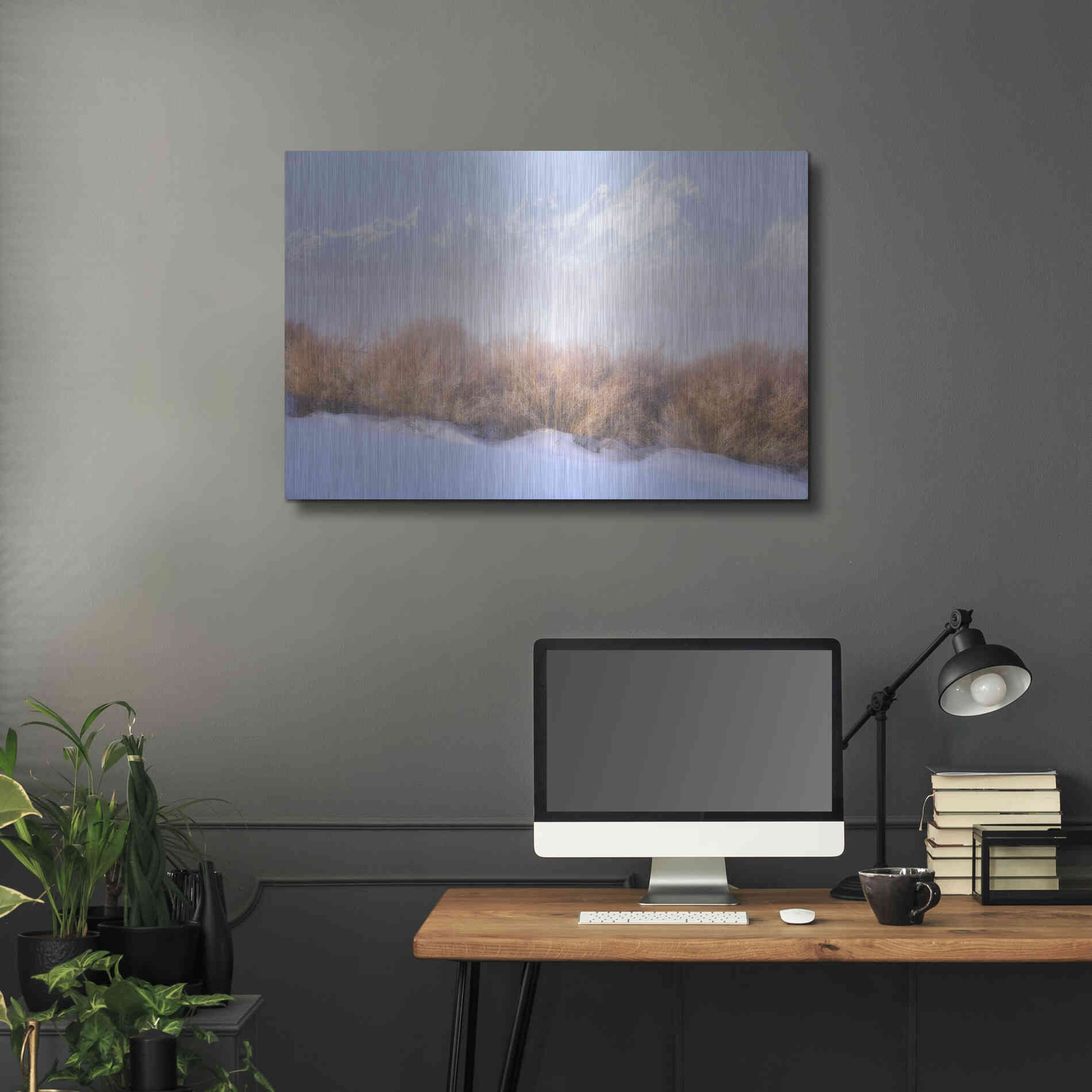 Luxe Metal Art 'Fresh Fog in the Valley - Grand Teton National Park' by Darren White, Metal Wall Art,36x24