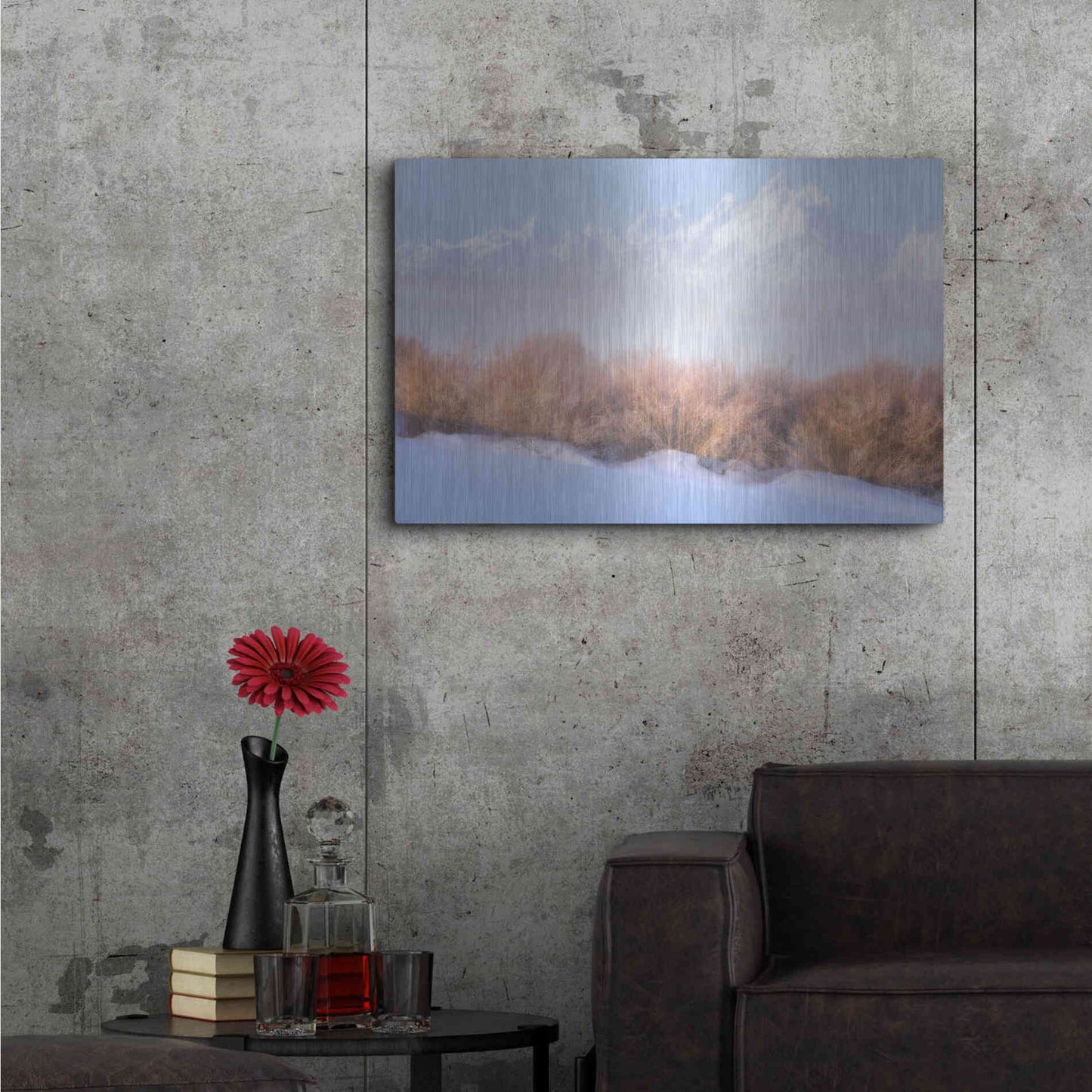 Luxe Metal Art 'Fresh Fog in the Valley - Grand Teton National Park' by Darren White, Metal Wall Art,36x24