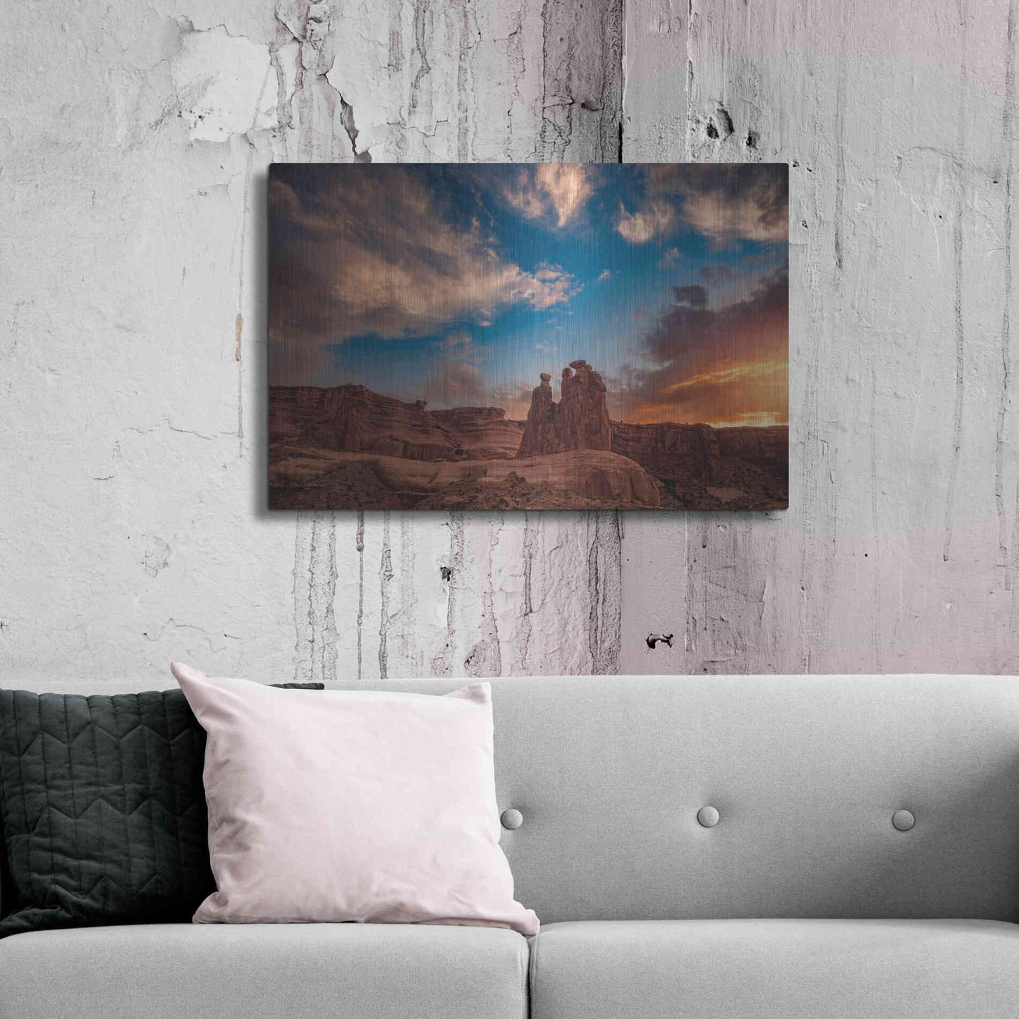 Luxe Metal Art 'Glowing Gossips - Arches National Park' by Darren White, Metal Wall Art,36x24