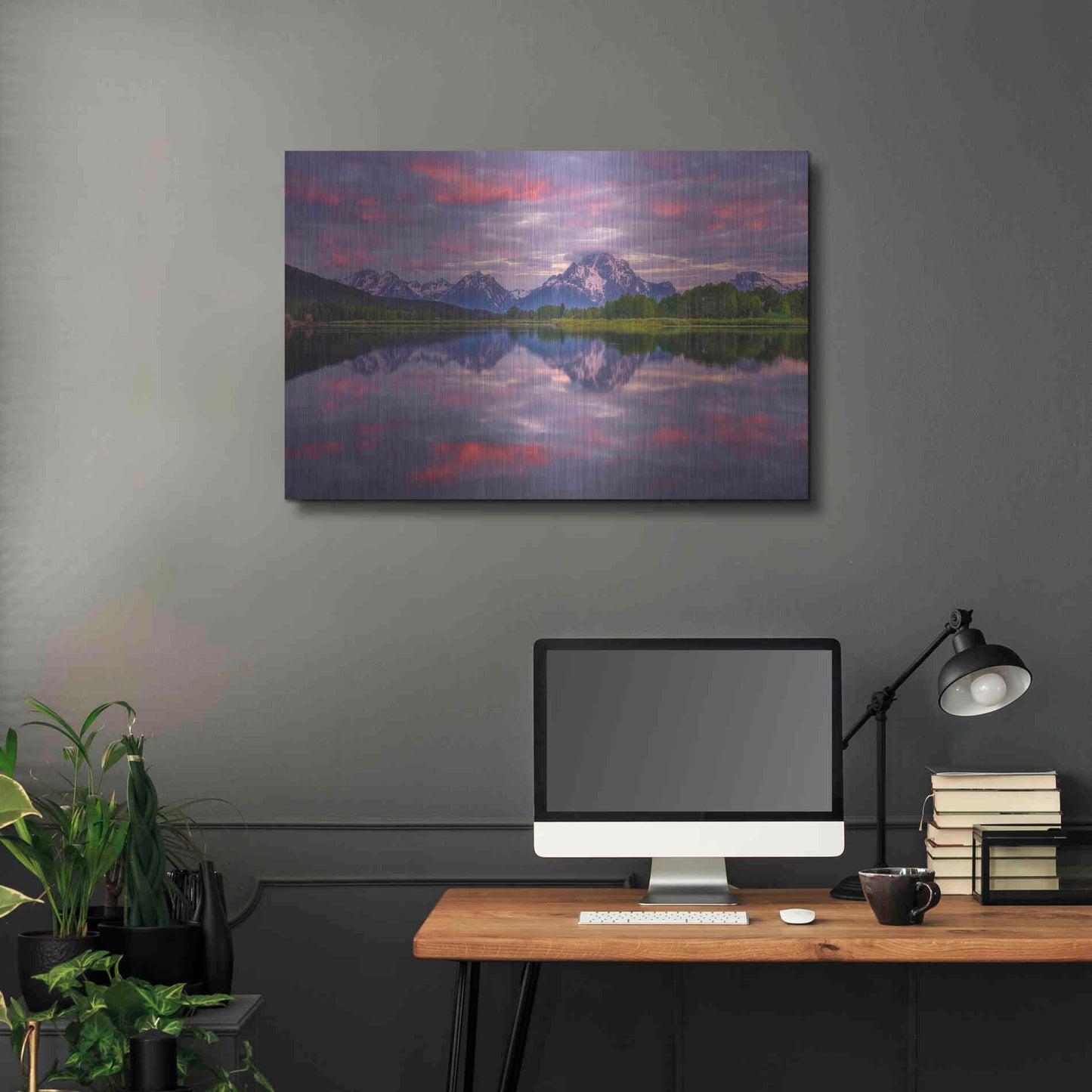 Luxe Metal Art 'Grand Sunrise - Grand Teton National Park' by Darren White, Metal Wall Art,36x24