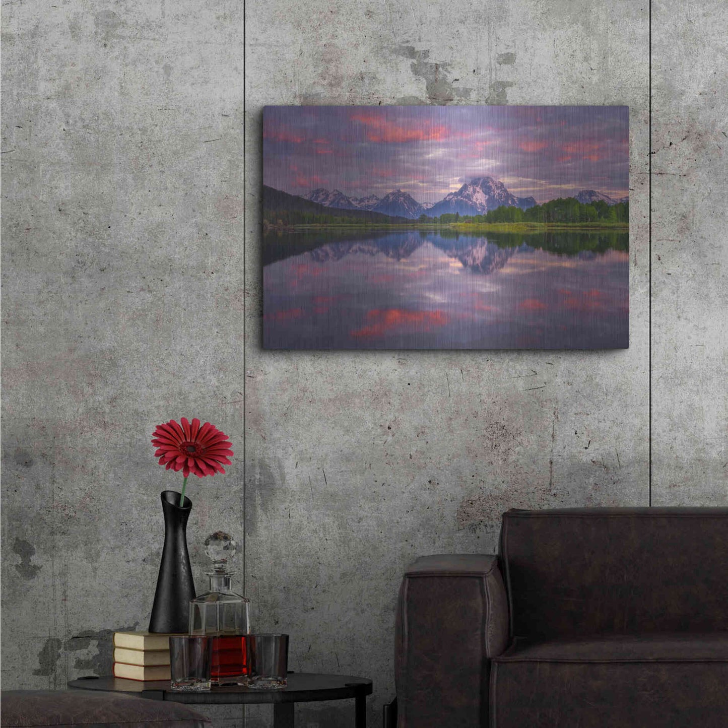 Luxe Metal Art 'Grand Sunrise - Grand Teton National Park' by Darren White, Metal Wall Art,36x24