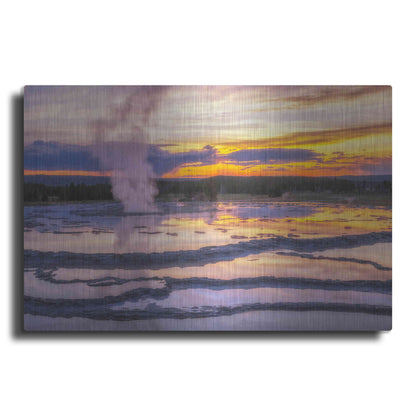 Luxe Metal Art 'Great Sunset - Grand Teton National Park' by Darren White, Metal Wall Art