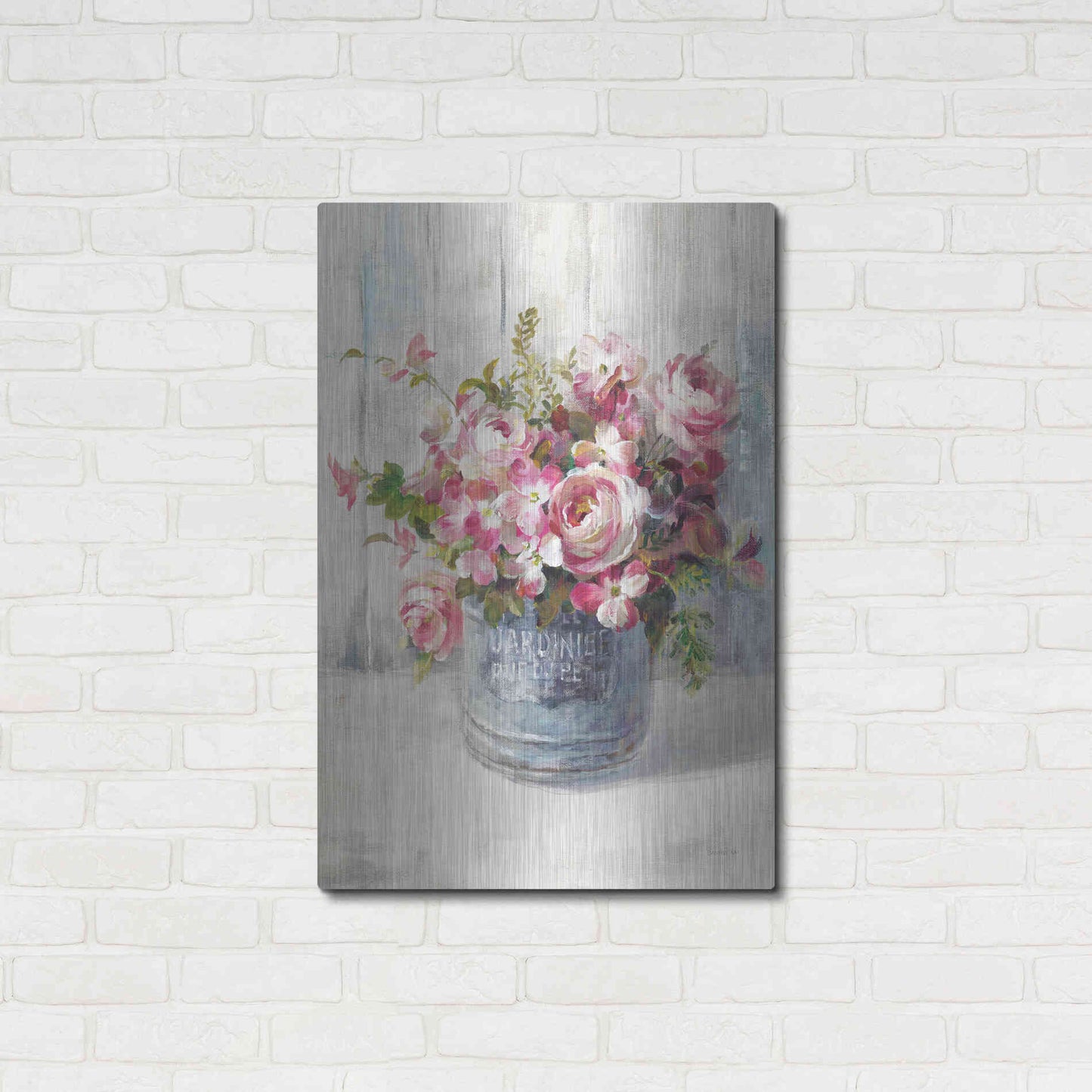 Luxe Metal Art 'Garden Blooms I' by Danhui Nai, Metal Wall Art,24x36