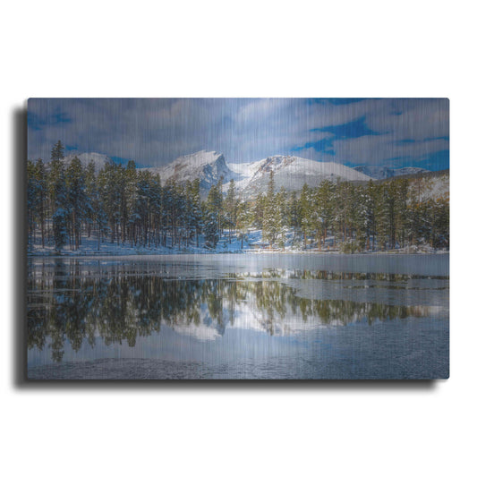 'Sprague Lake First Freeze - Rocky Mountain National Park' by Darren White, Metal Wall Art