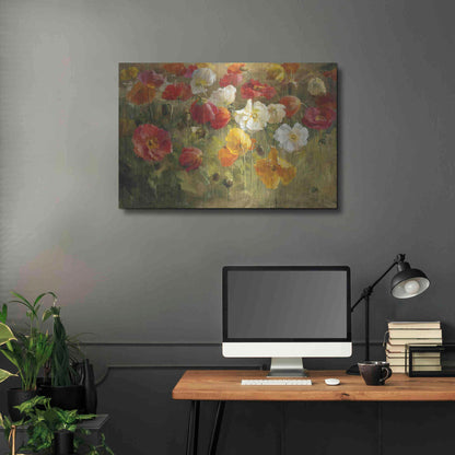 Luxe Metal Art 'Poppy Field' by Danhui Nai, Metal Wall Art,36x24