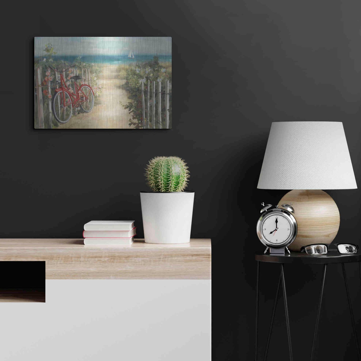 Luxe Metal Art 'Summer Ride Crop' by Danhui Nai, Metal Wall Art,24x16
