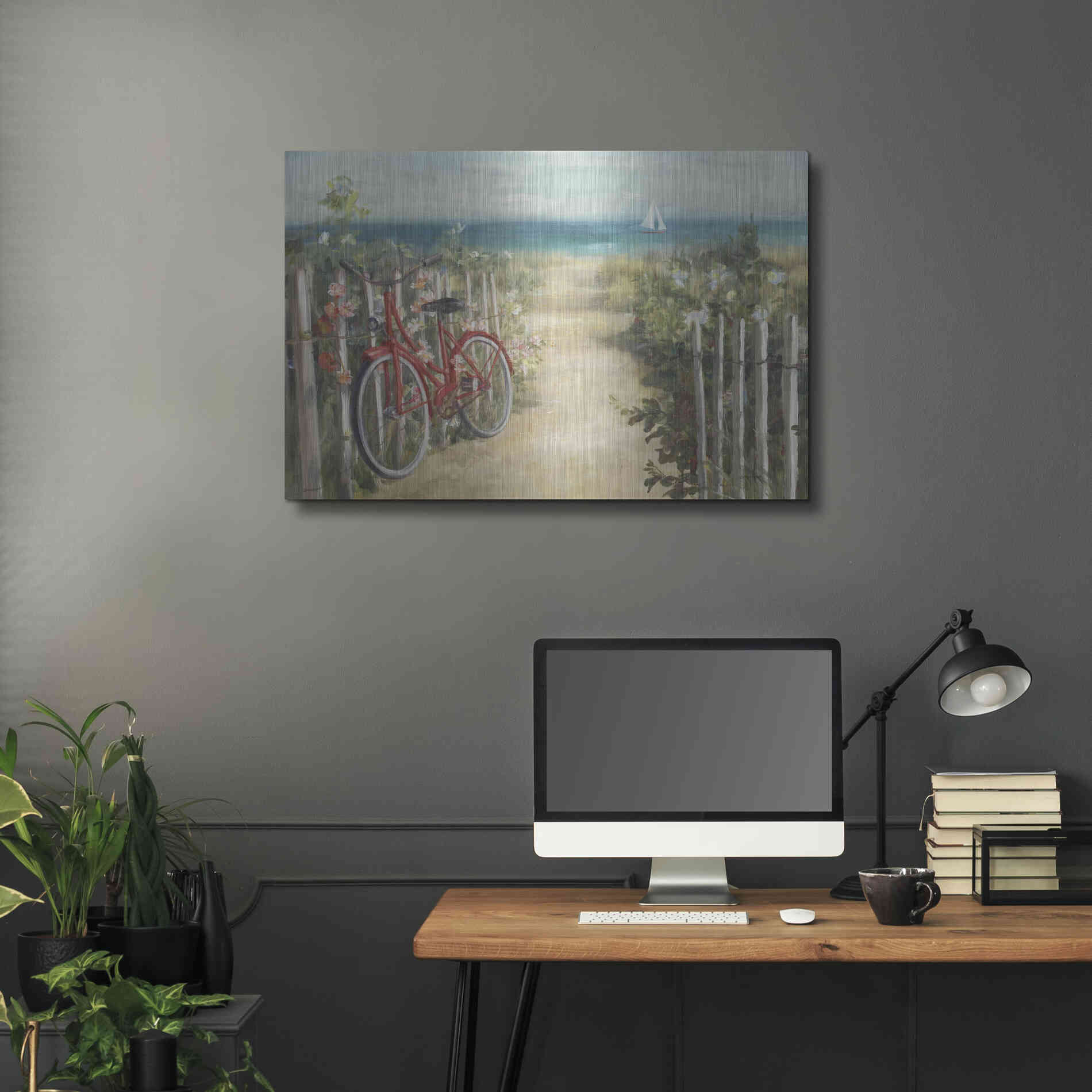 Luxe Metal Art 'Summer Ride Crop' by Danhui Nai, Metal Wall Art,36x24