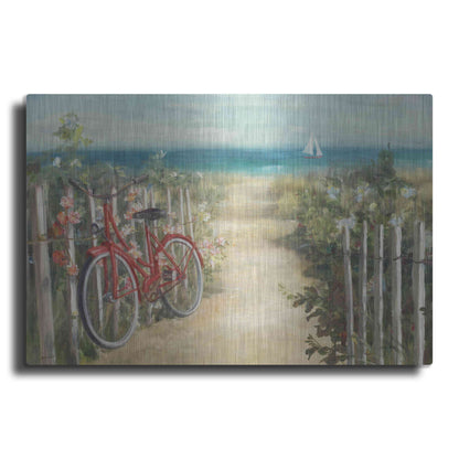Luxe Metal Art 'Summer Ride Crop' by Danhui Nai, Metal Wall Art