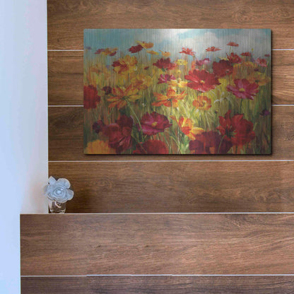 Luxe Metal Art 'Cosmos in the Field' by Danhui Nai, Metal Wall Art,16x12