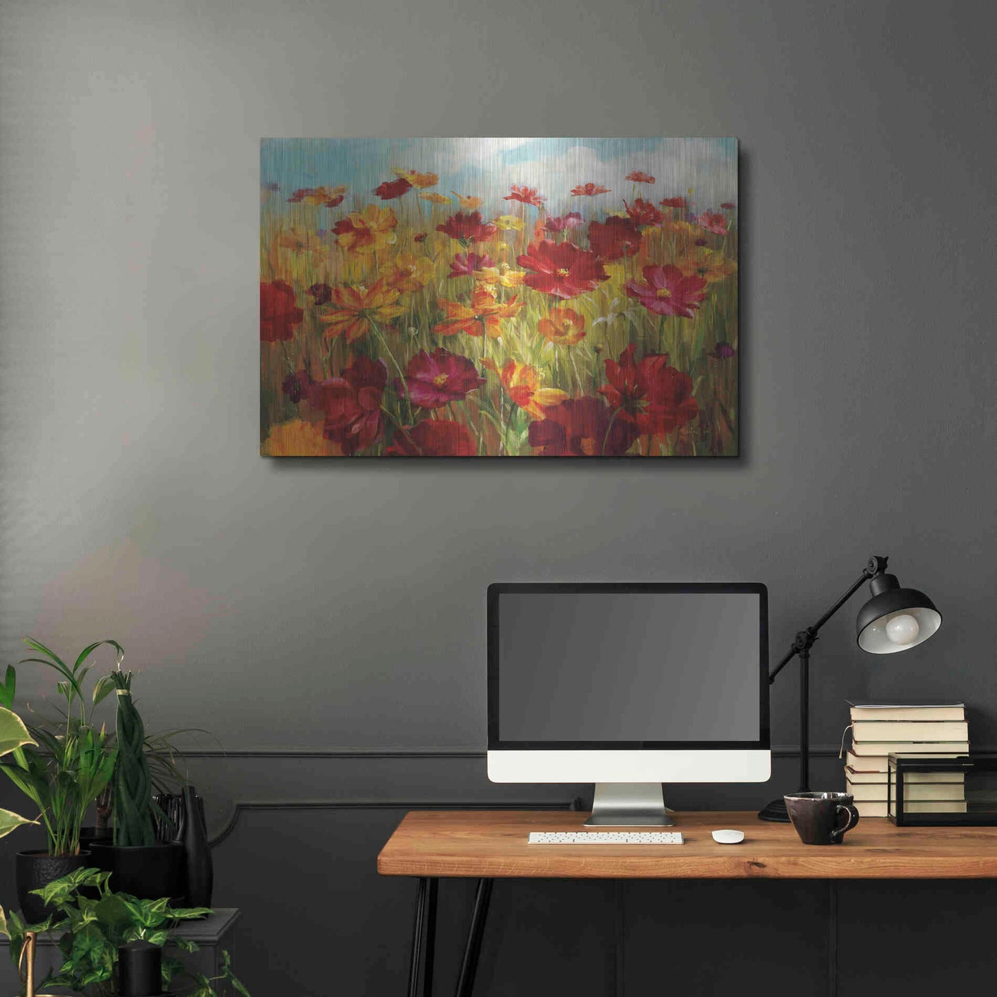 Luxe Metal Art 'Cosmos in the Field' by Danhui Nai, Metal Wall Art,36x24