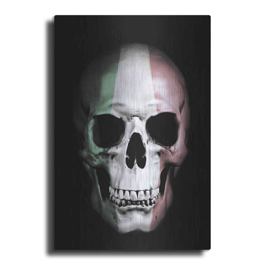 Luxe Metal Art 'Italian Skull' by Nicklas Gustafsson, Metal Wall Art