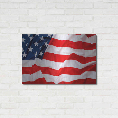 Luxe Metal Art 'Flag of the United States of America' by Luxe Portfolio, Metal Wall Art,36x24