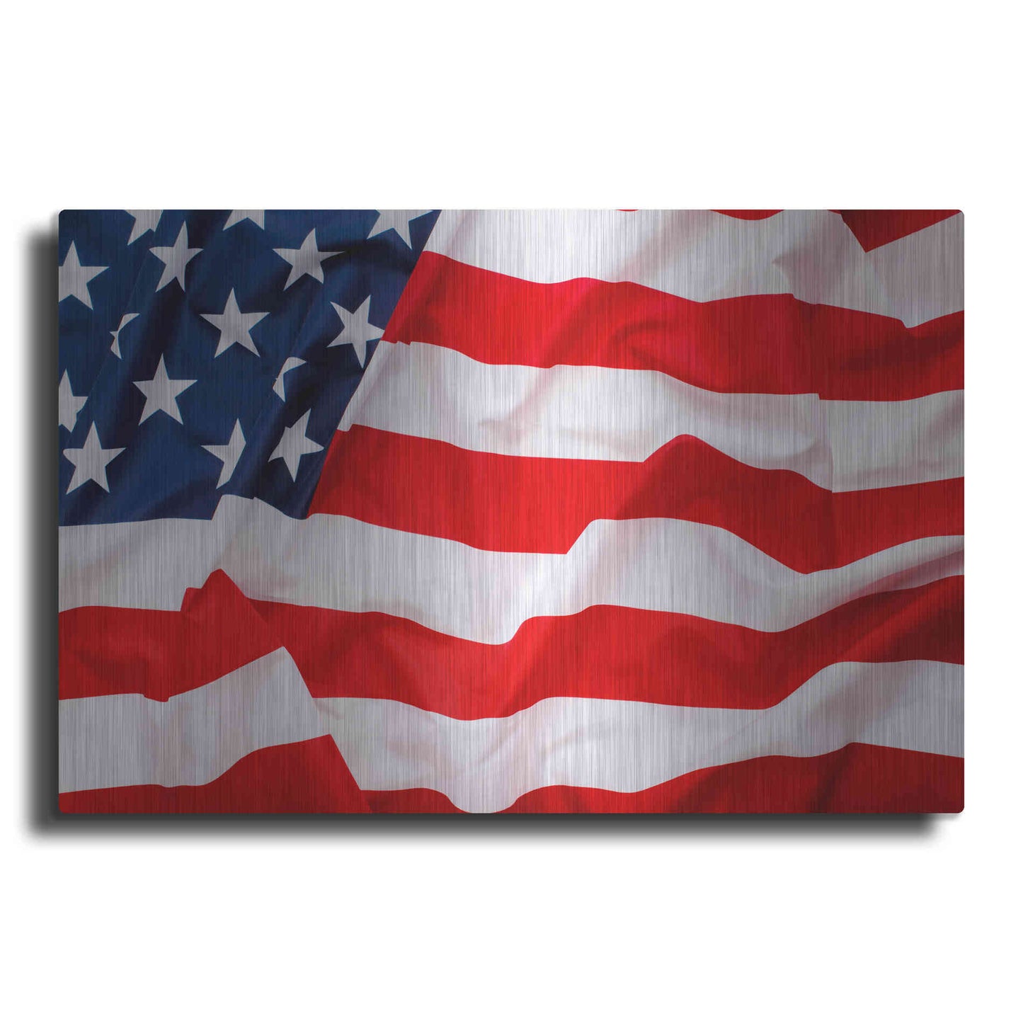 Luxe Metal Art 'Flag of the United States of America' by Luxe Portfolio, Metal Wall Art