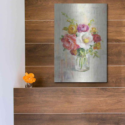 Luxe Metal Art 'Summer Treasures I Crop' by Danhui Nai, Metal Wall Art,12x16