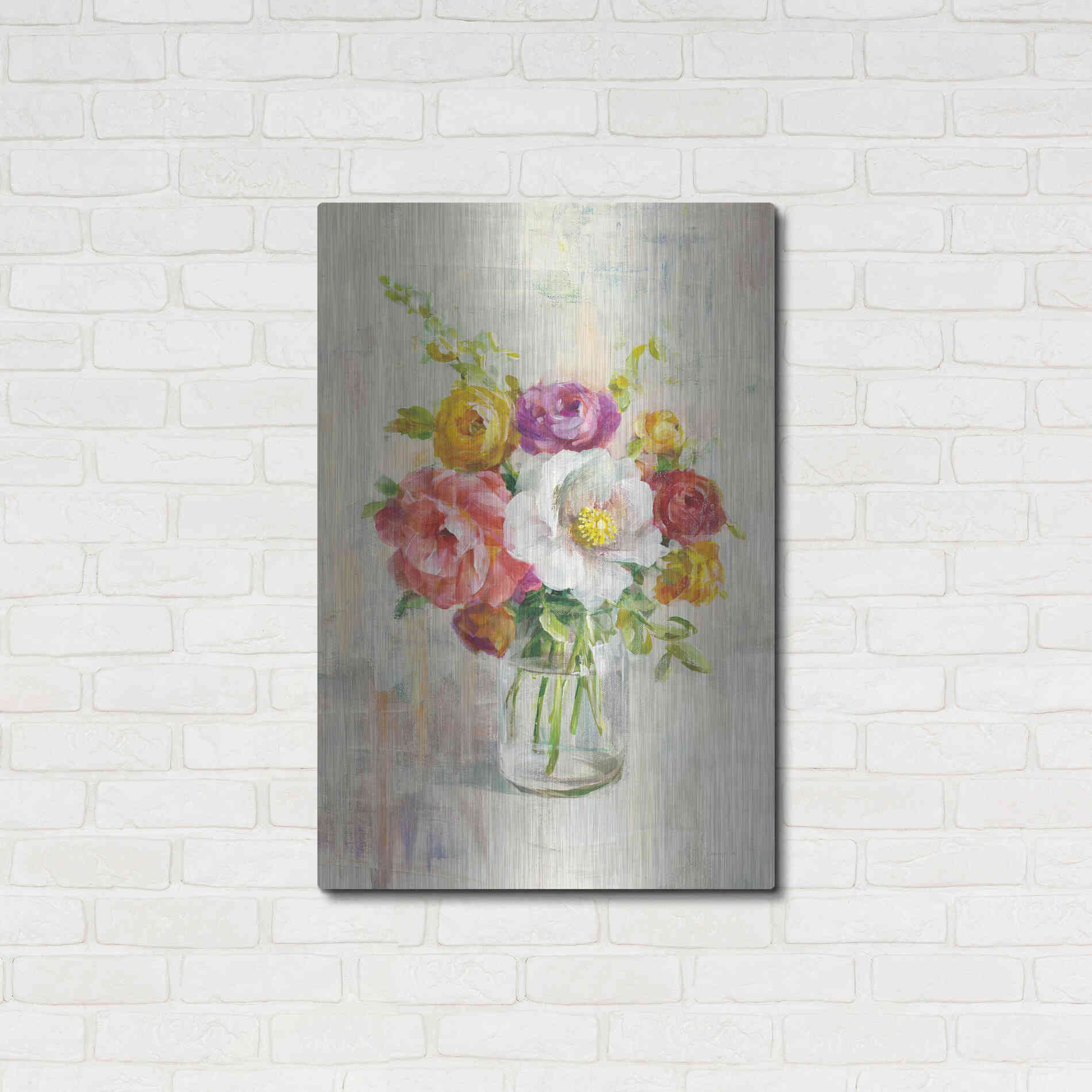 Luxe Metal Art 'Summer Treasures I Crop' by Danhui Nai, Metal Wall Art,24x36
