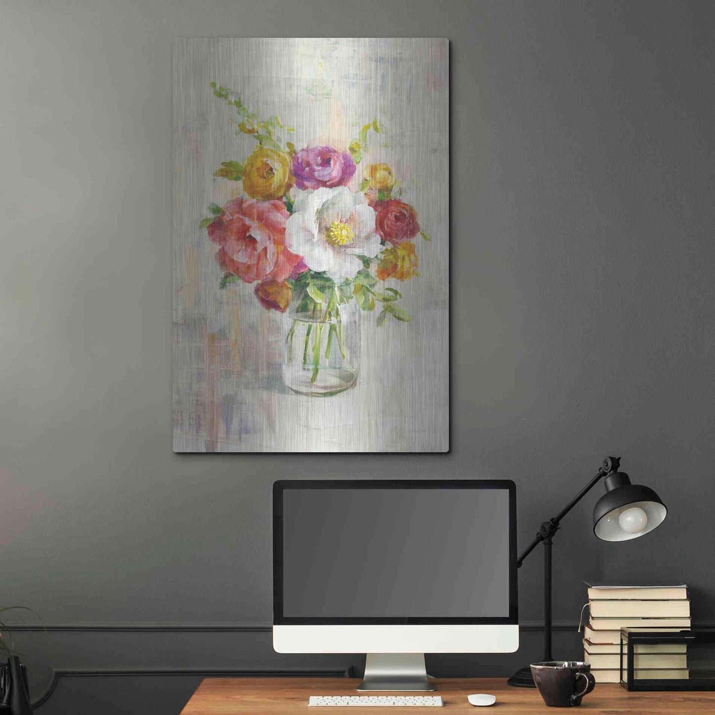 Luxe Metal Art 'Summer Treasures I Crop' by Danhui Nai, Metal Wall Art,24x36