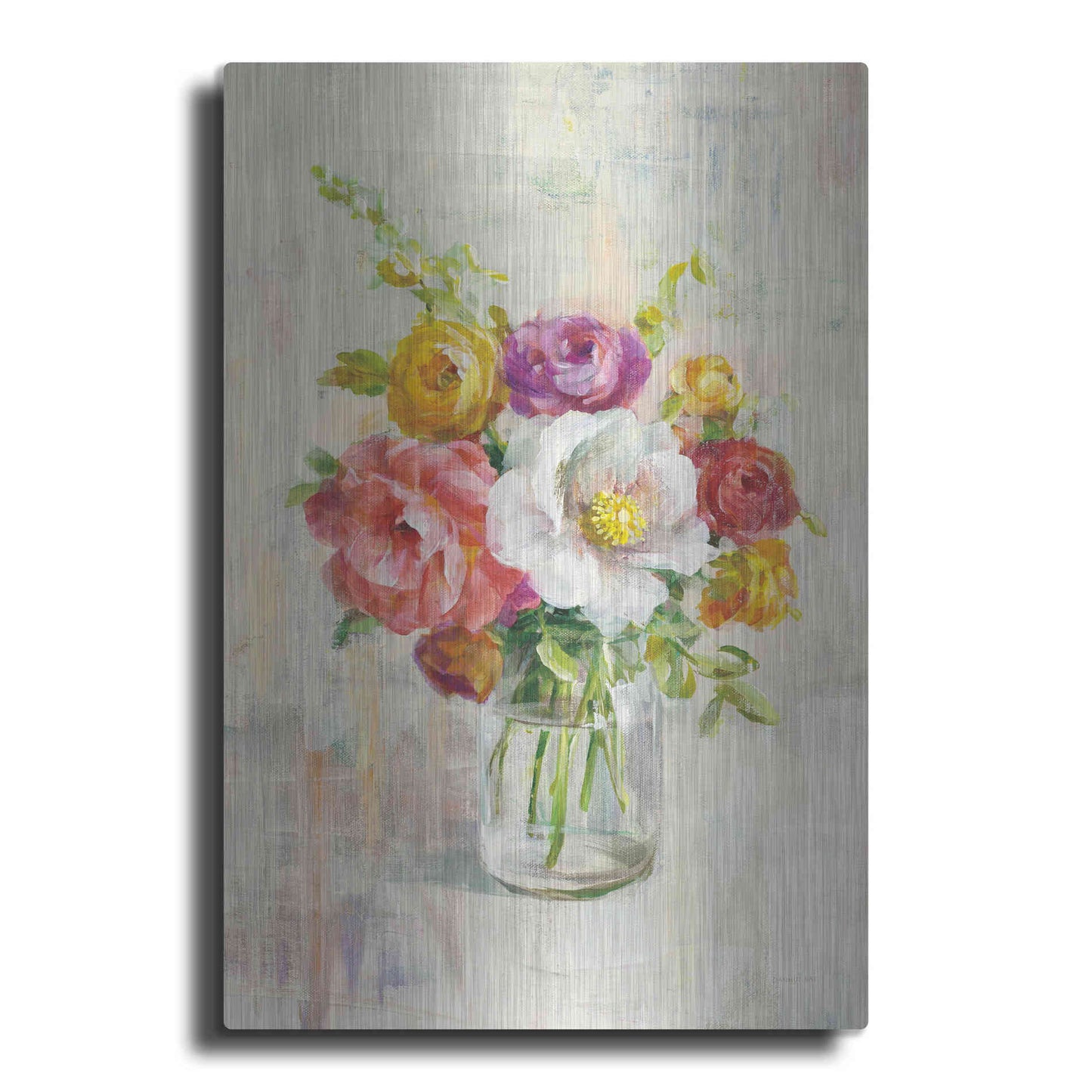 Luxe Metal Art 'Summer Treasures I Crop' by Danhui Nai, Metal Wall Art